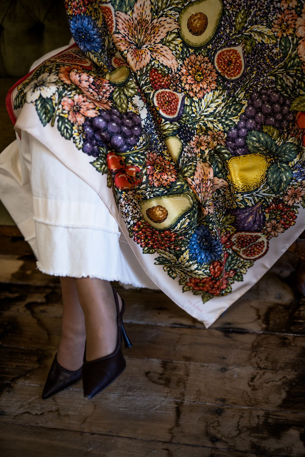 Blanche in Camellia Rose