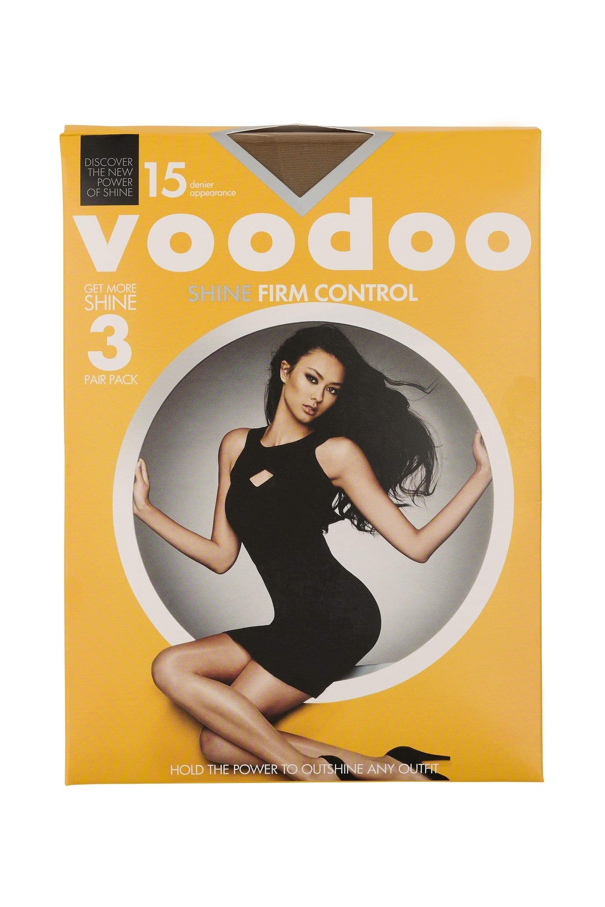 Voodoo Firm Control Stockings 3 Pkt (Yellow)