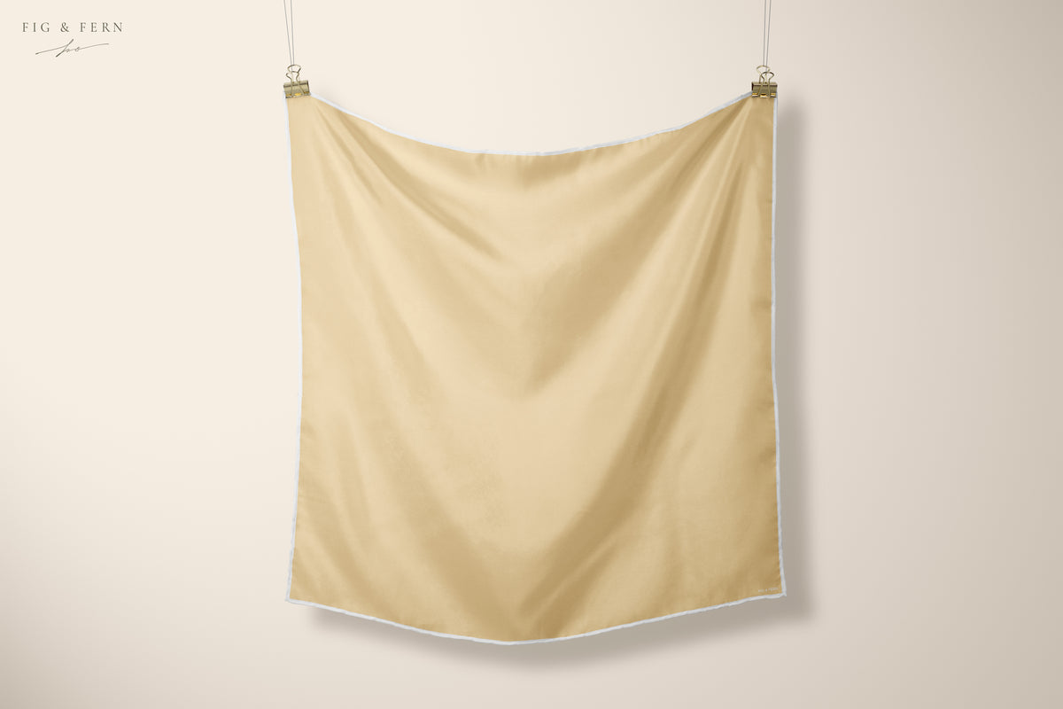 Buttercup with Ivory Hem