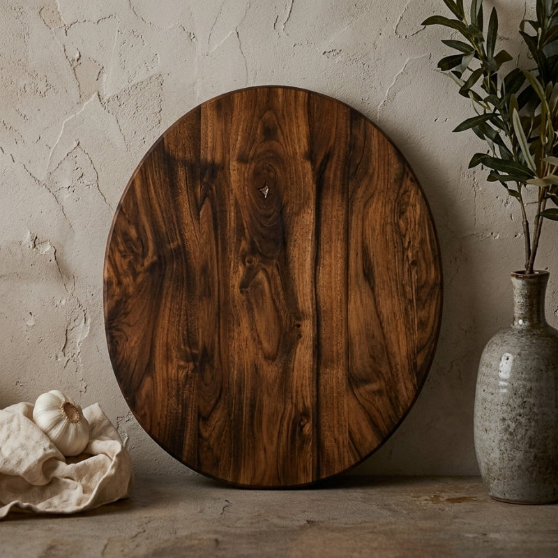 OLIVE WOOD ROUND BOARD